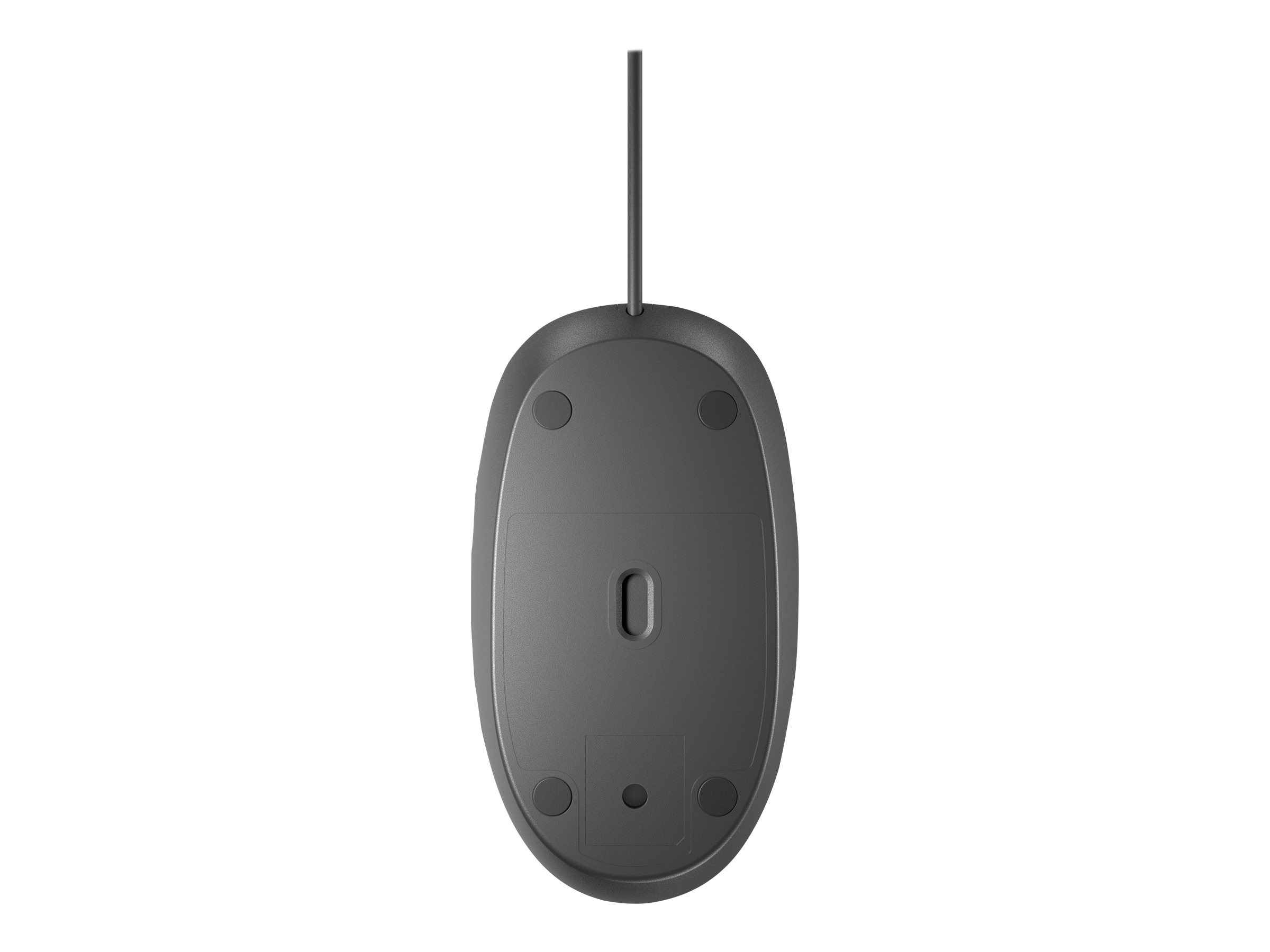 HP 125 - Maus - kabelgebunden - USB - Schwarz, Ansicht 3