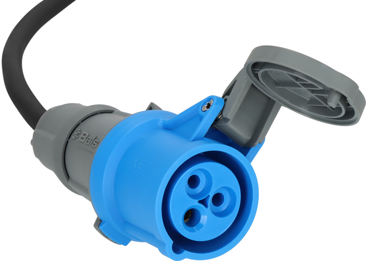 Brennenstuhl 1132910100 - 25 m - Draußen - IP44 - Ölbeständig - Schwarz - Blau - 280 mm, Ansicht 2