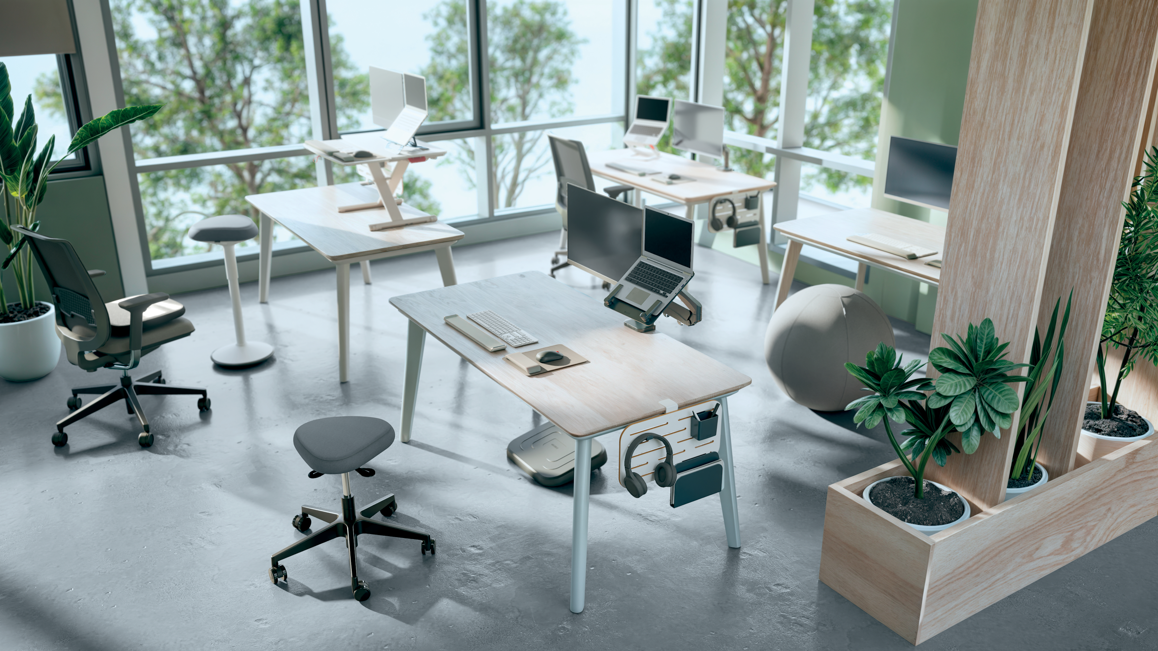 Esselte Leitz Ergo Active Sitzhocker m.Rollen&Balance Komfortsitz schwarz, Ansicht 4