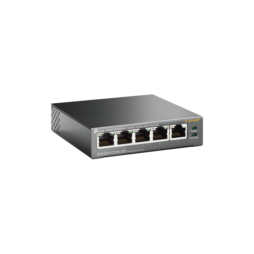 TP-LINK TL-SF1005P - Switch - unmanaged - 5 x 10/100 (4 PoE), Ansicht 2