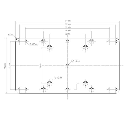 Hagor Adapterplatte VESA 200x100 100x200