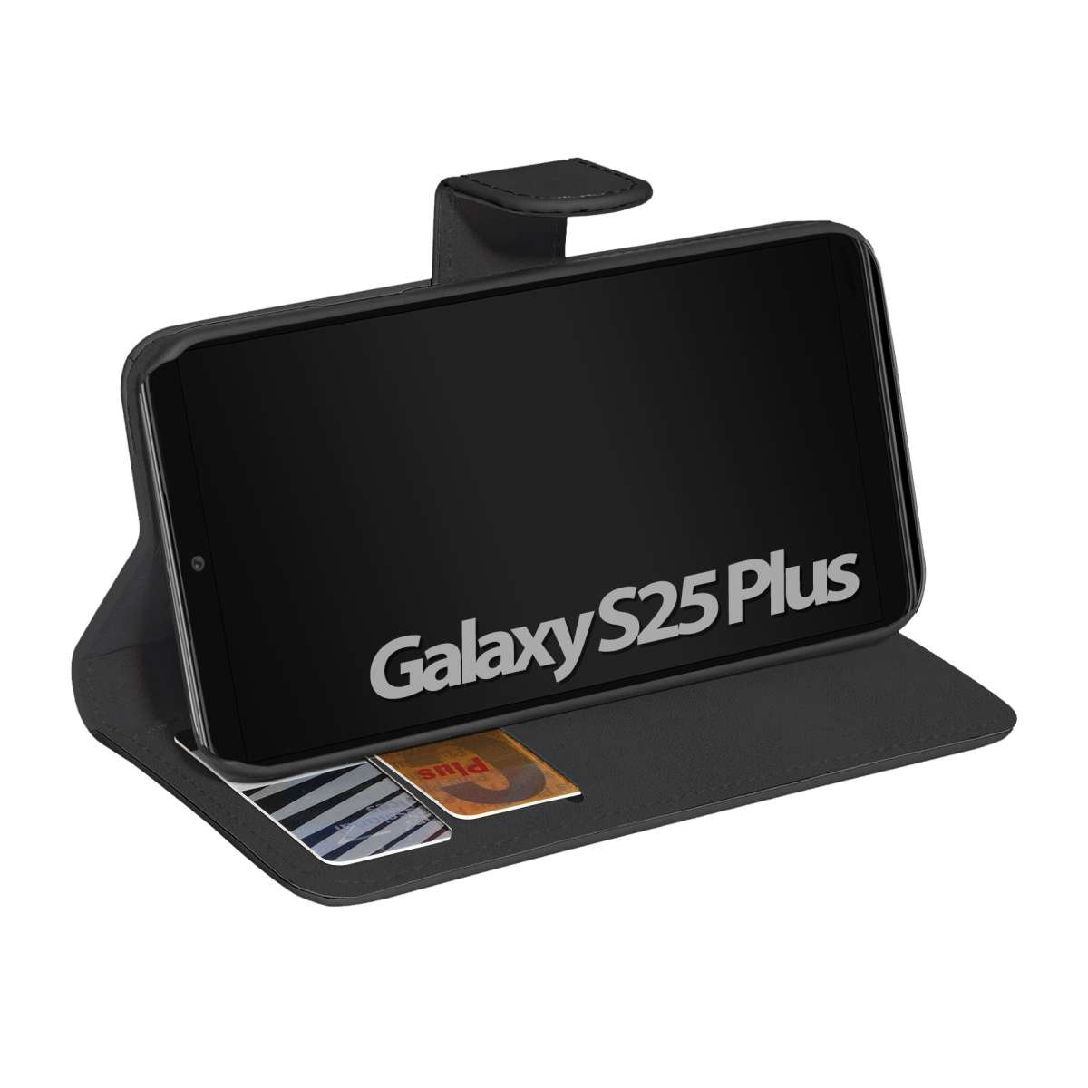 PEDEA Book Cover Classic für Samsung Galaxy S25+ 5G schwarz, Ansicht 3