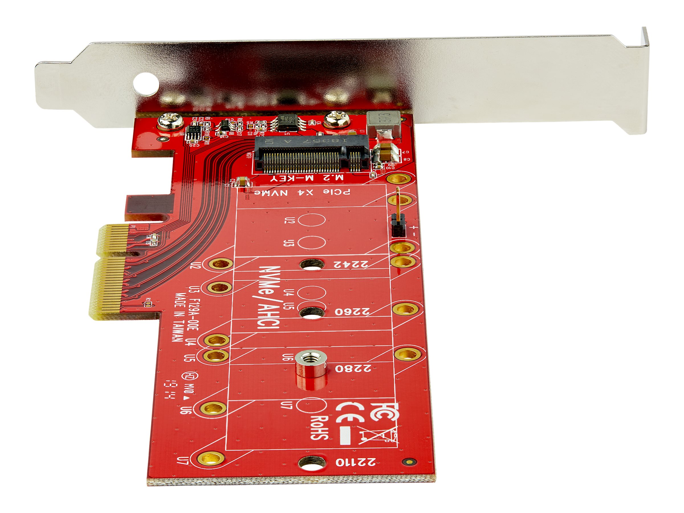 StarTech.com M2 PCIe SSD Adapter - x4 PCIe 3.0 NVMe  AHCI  NGFF  M-Key - Low Profile and Full Profile - SSD PCIe M.2 Adapter (PEX4M2E1)