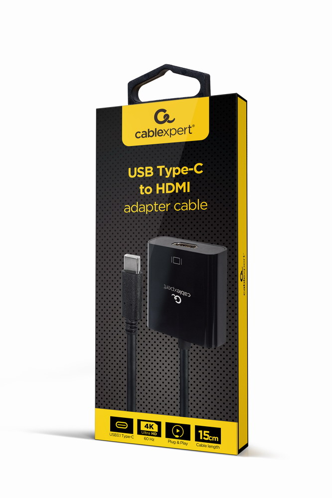 Gembird Cablexpert - Videoadapter - HDMI weiblich zu 24 pin USB-C männlich, Ansicht 3