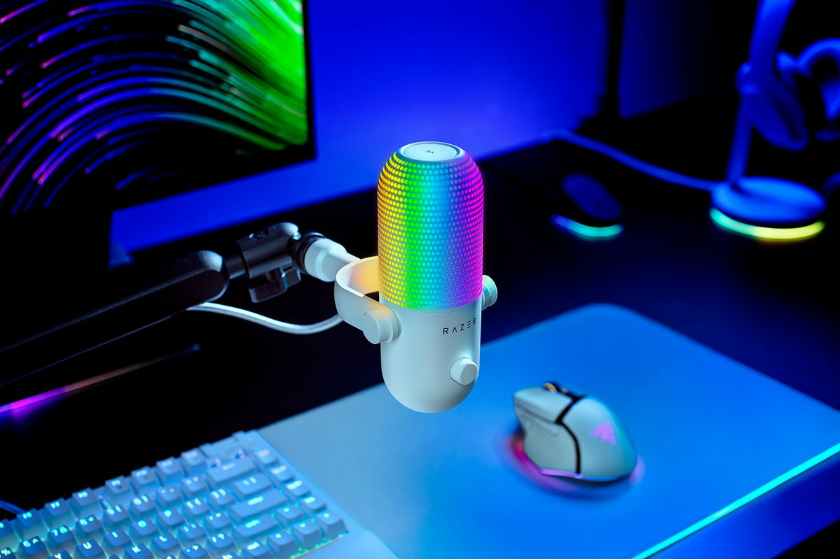Razer Seiren V3 Chroma - Mikrofon - USB - weiß, Ansicht 2