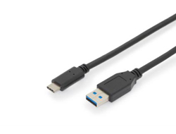 DIGITUS USB Typ-C Anschlusskabel, Gen2, Typ-C auf A