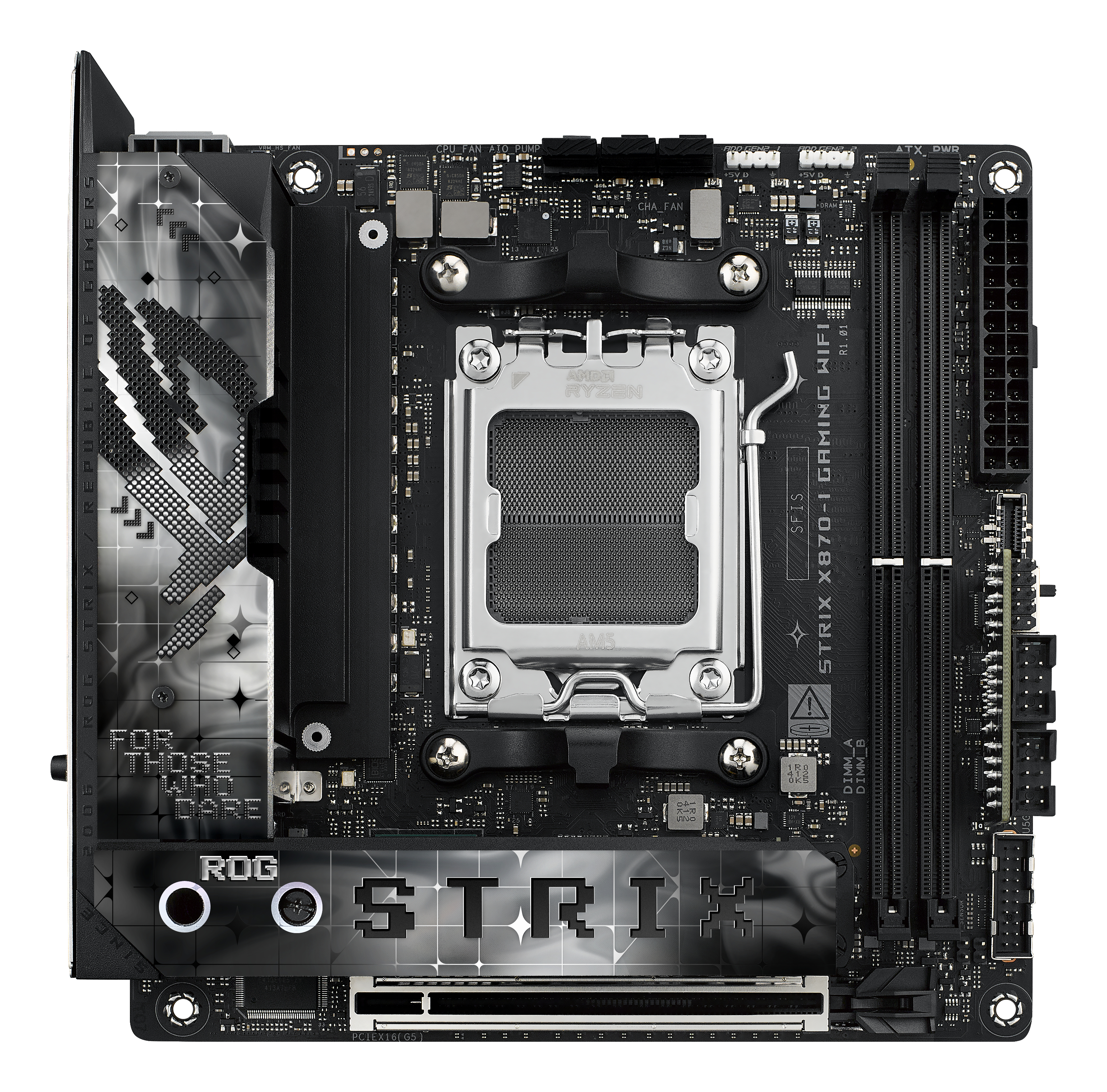 ASUS ROG STRIX X870-I GAMING WIFI - Motherboard - Mini-ITX - Socket AM5 - AMD X870 Chipsatz - USB4, USB 3.2 Gen 2, Ansicht 4