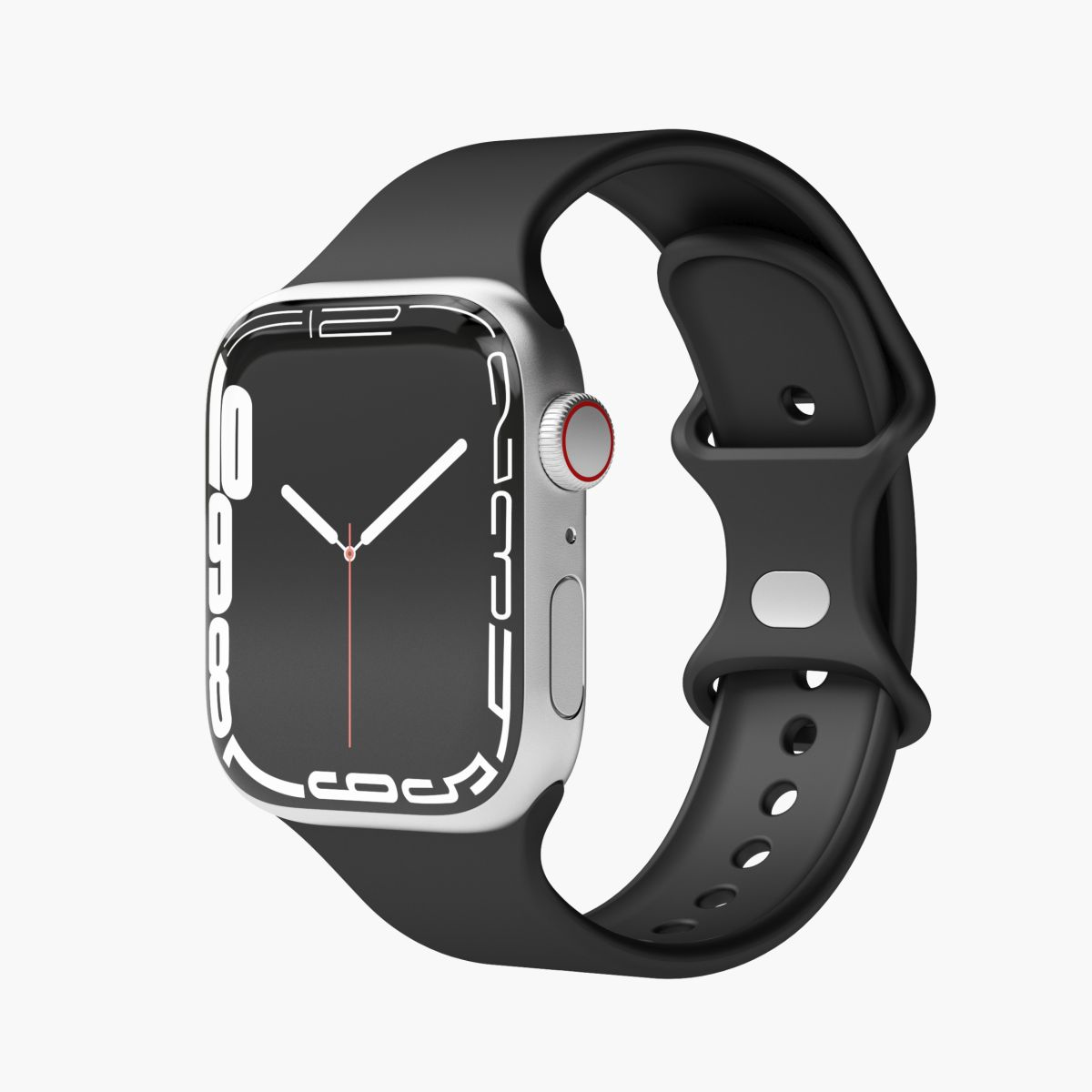 Vonmählen Classic - Band - Smartwatch - Schwarz - Apple - Apple Watch 38 mm | 40 mm | 41 mm - Silikon, Ansicht 3