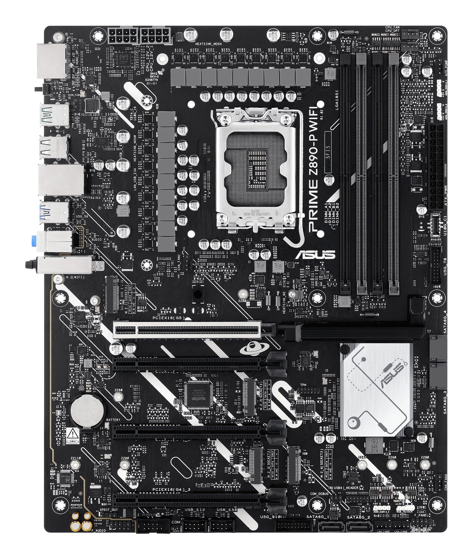 ASUS PRIME Z890-P WIFI - Motherboard - ATX - LGA1851-Sockel - Z890 Chipsatz - USB4, USB 3.2 Gen 2, USB 3.2 Gen 1, Ansicht 4