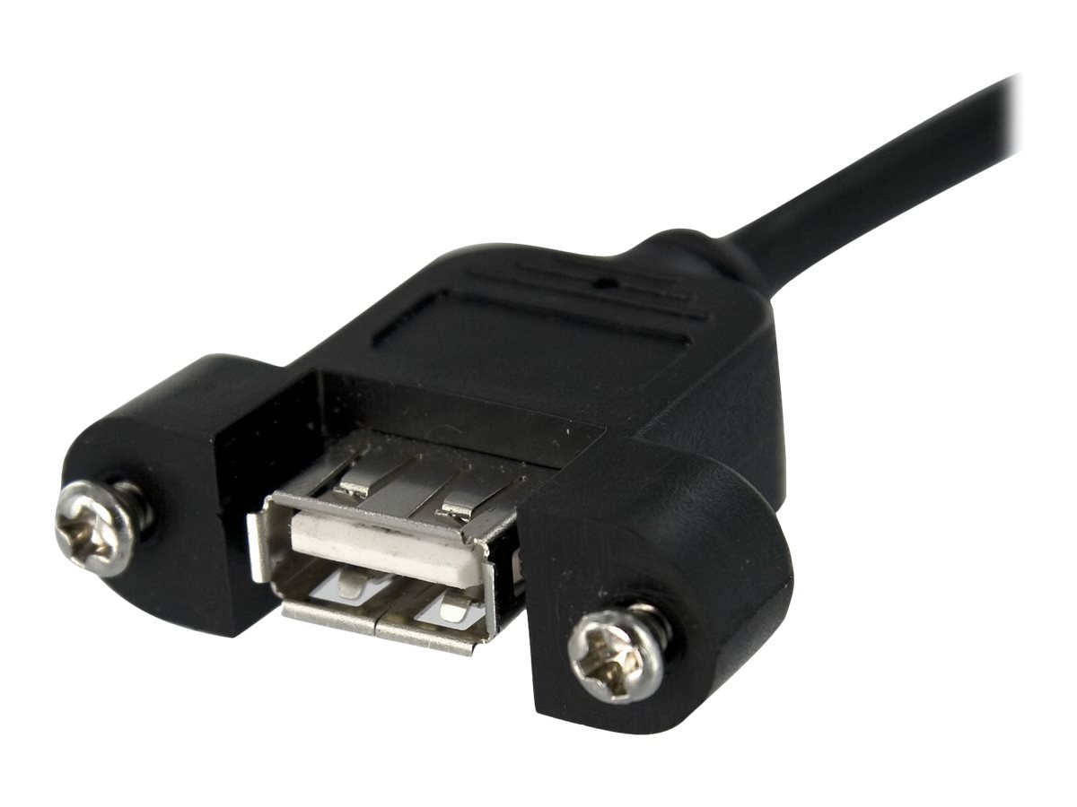 StarTech.com 30cm USB 2.0 Blendenmontage Kabel - USA A auf 5 pin Mainboard Pfostenstecker Buchse - Bu/Bu - USB-Kabel intern auf extern - USB (W)