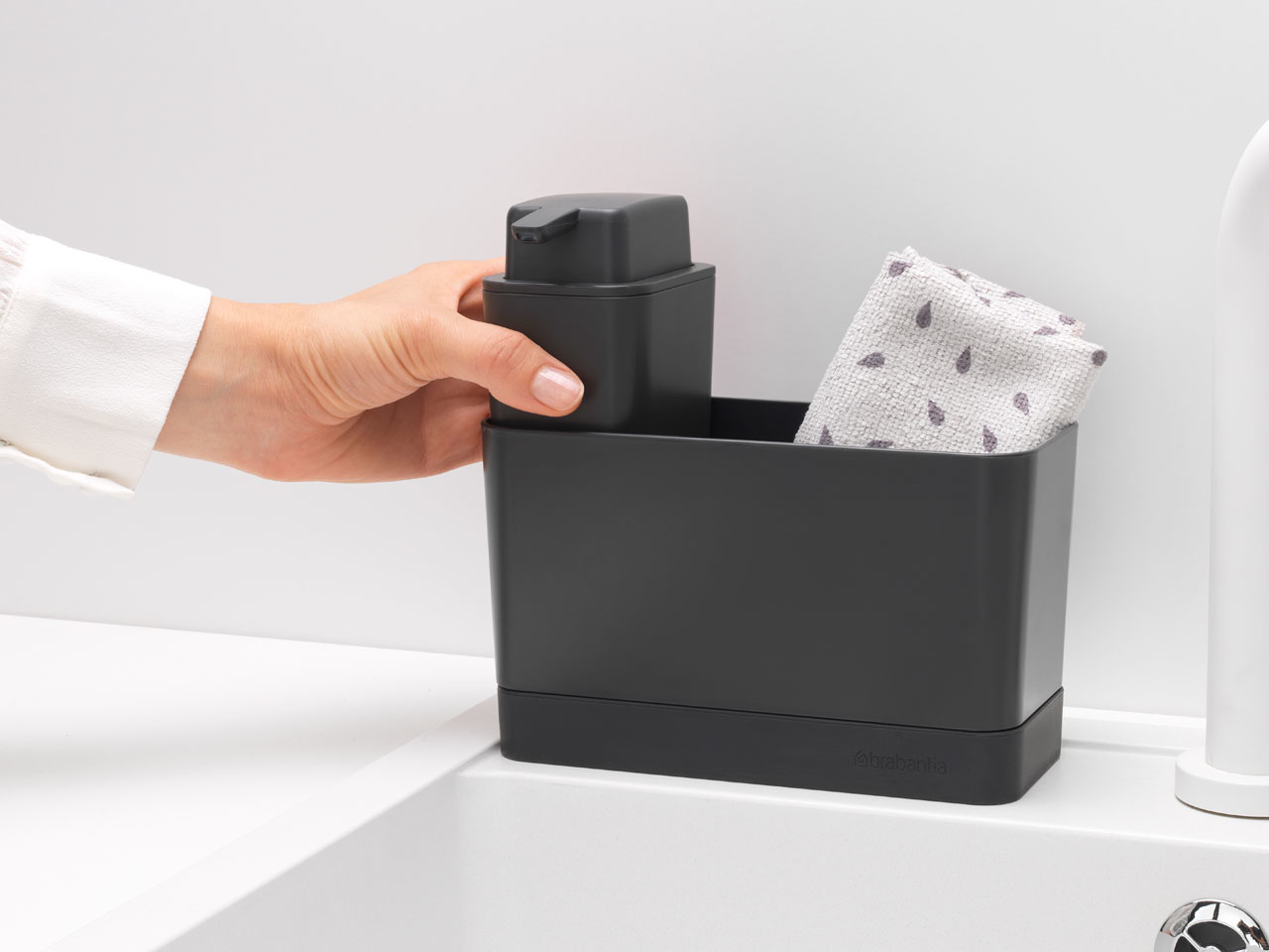 Brabantia 302602 - Badezimmer-Organizer - Grau - 196 mm - 91 mm - 120 mm, Ansicht 2