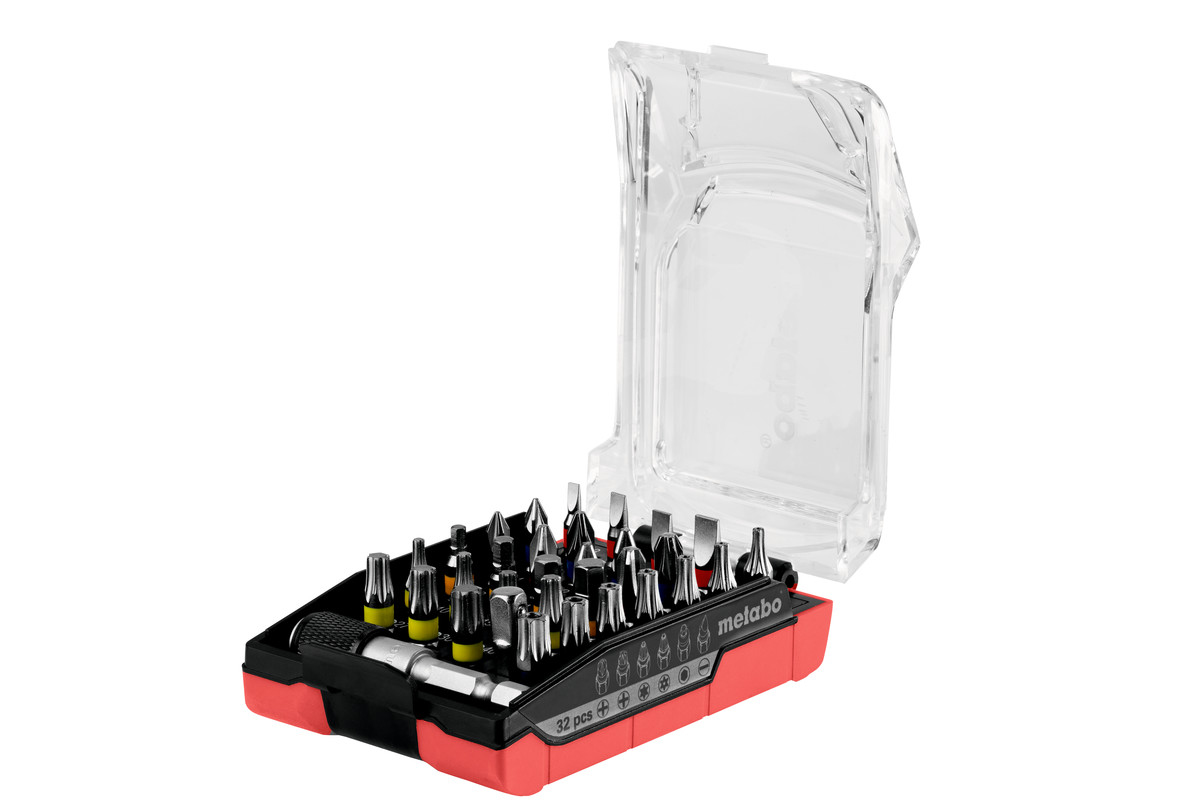 Metabo Schraubenziehersatz - 32 Stücke - torx, phillips, pozidriv, hex, slot, aufbruchsicher Torx, Ansicht 4