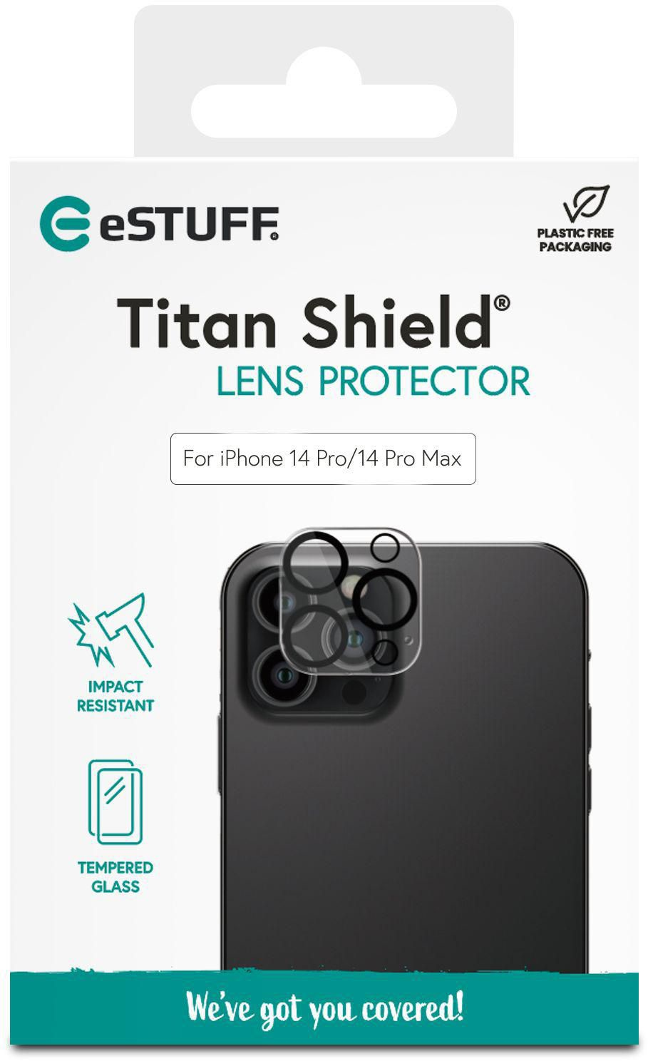 eSTUFF ES501014 - Linsenschutz - Transparent - Gehärtetes Glas - Apple - iPhone14 Pro - iPhone14 Pro Max - 4.7 Zoll, Ansicht 3