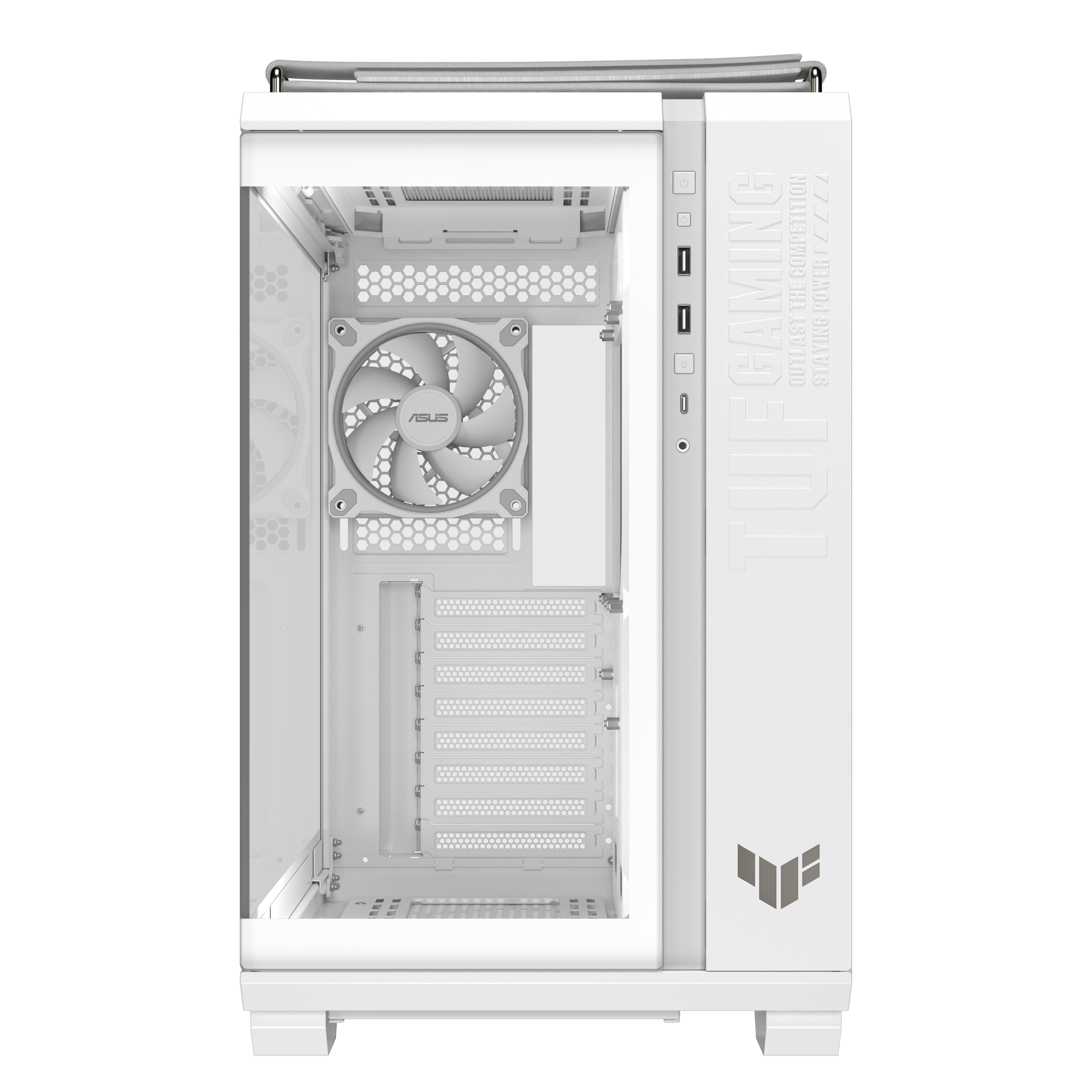 ASUS TUF Gaming GT502 Horizon - Mid tower Gaming - ATX - Seitenteil mit Fenster (gehärtetes Glas), Ansicht 3