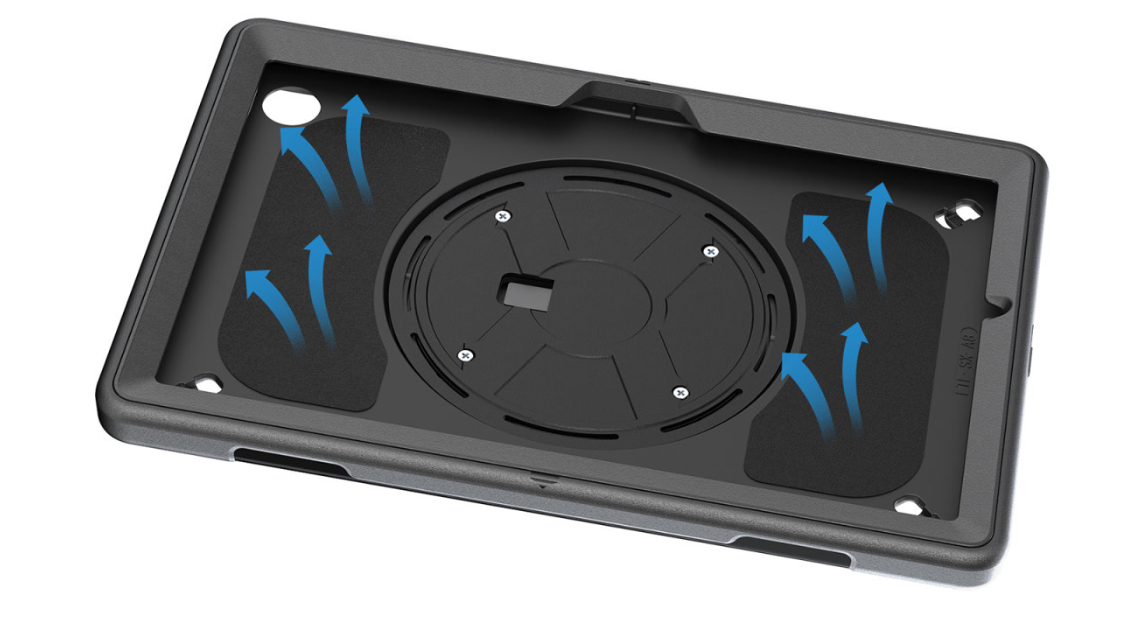4smarts GRIP - Hintere Abdeckung für Tablet - Polycarbonat, Thermoplastisches Polyurethan (TPU), Ansicht 3