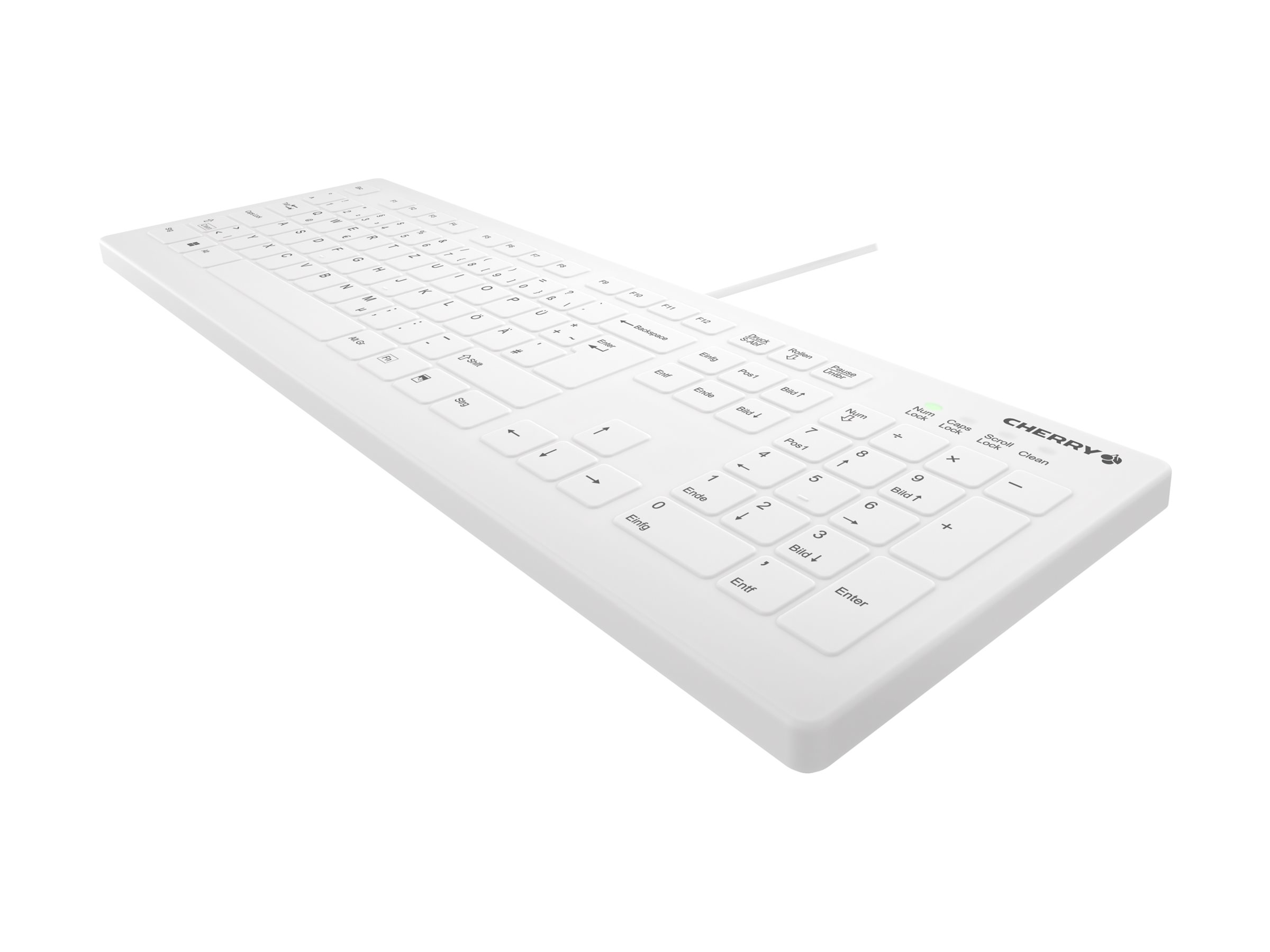Cherry Active Key AK-C8112 - Tastatur - Wischdesinfektion, flaches Tastenprofil