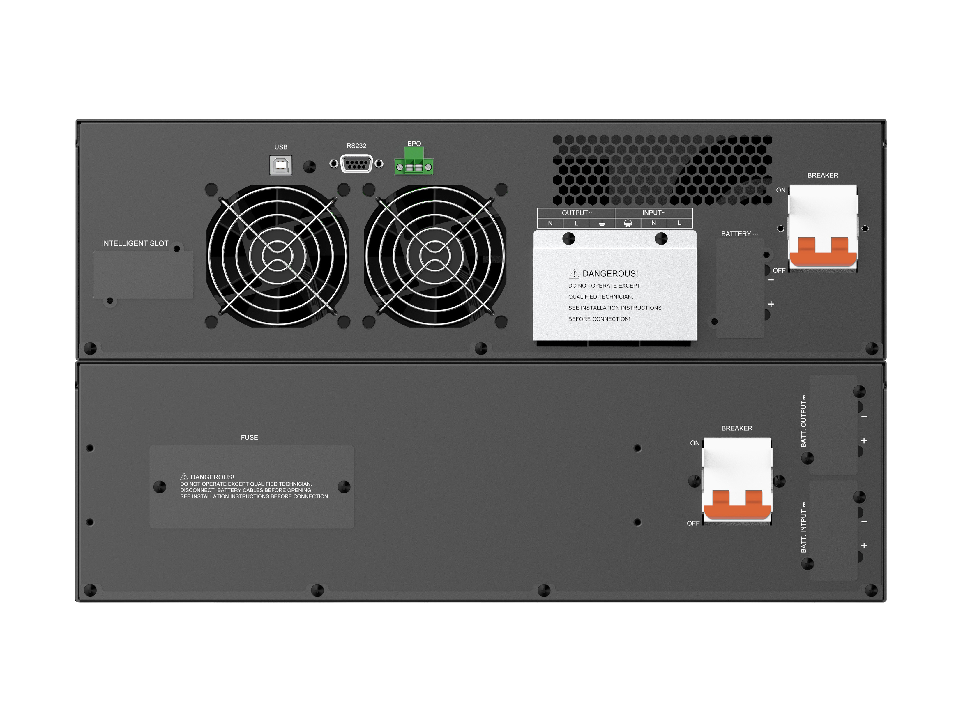 Conceptronic ZEUS UPS Online UPS IEC EPO Port ZEUS51E6K - (Offline-) USV - Rack-Modul, Ansicht 3