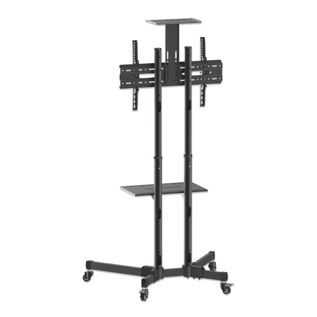 Manhattan TV & Monitor Mount, Trolley Stand, 1 screen, Screen Sizes: 37-65, Black, VESA 200x200 to 600x400mm, Max 40kg, Ansicht 4
