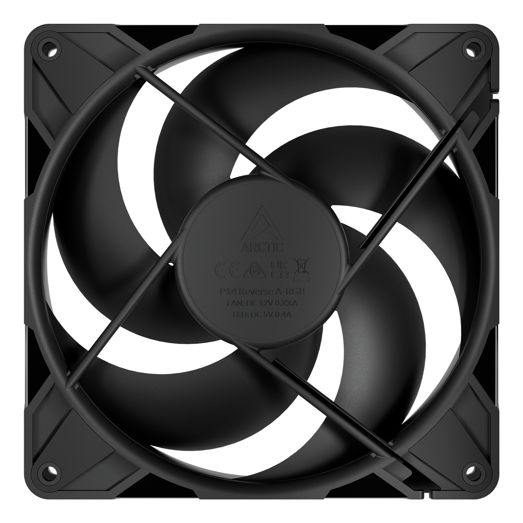 Arctic P14 Pro Reverse Gehäuseluefter 140mm PWM black - Gehäuse-Lüfter - 2.650 rpm, Ansicht 4