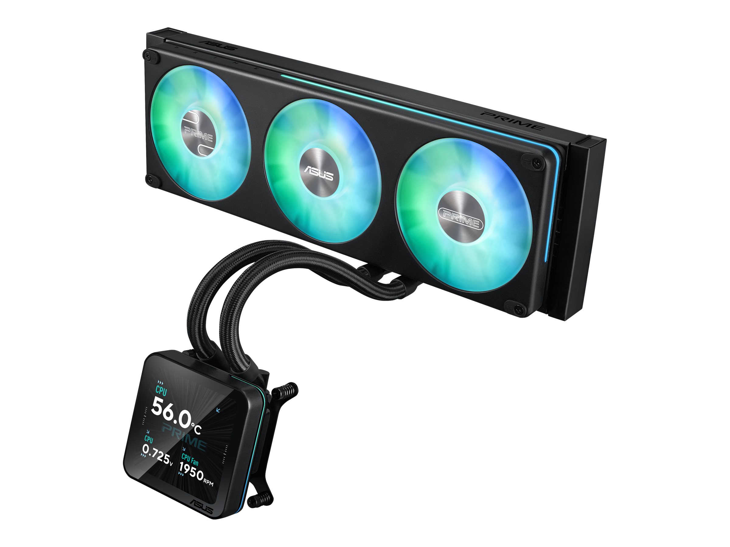 ASUS Prime SLC II 360 ARGB LCD - Prozessor-Flüssigkeitskühlsystem - Kühlergröße: 360 mm - (für: AM4, AM5, LGA1851, LGA1700)