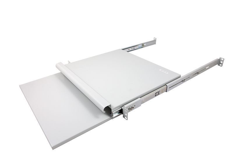 ALLNET 19zbh. Tastaturboden ausziehbar für 1200mm Schrank tiefe Lichtgrau, Ansicht 2