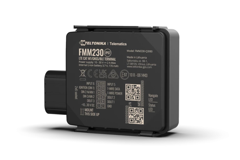 Teltonika FMM230 - GPS/GLONASS/GALILEO/BeiDou/QZSS Tracking-Gerät, Ansicht 2