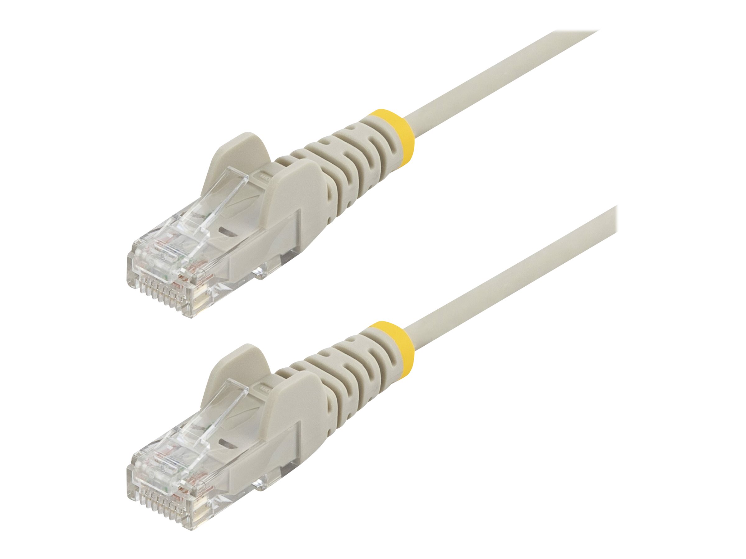 StarTech.com 2m Slim LSZH CAT6 Ethernet Cable, 10 Gigabit Snagless RJ45 100W PoE Patch Cord, CAT 6 10GbE UTP Network Cable w/Strain Relief, Grey, ETL, Low Smoke Zero Halogen - Category 6 - 28AWG (N6PAT200CMGRS)