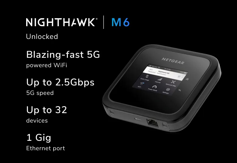 Netgear Nighthawk M6 5G Wi-Fi 6, AX3600, Ansicht 3