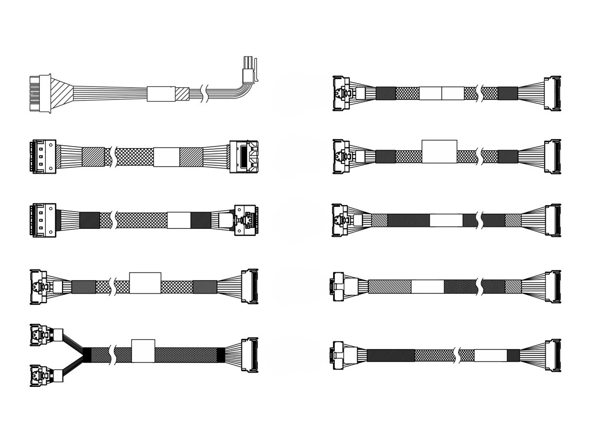 Lenovo Speicherkabelkit - für 25 Chassis-Front