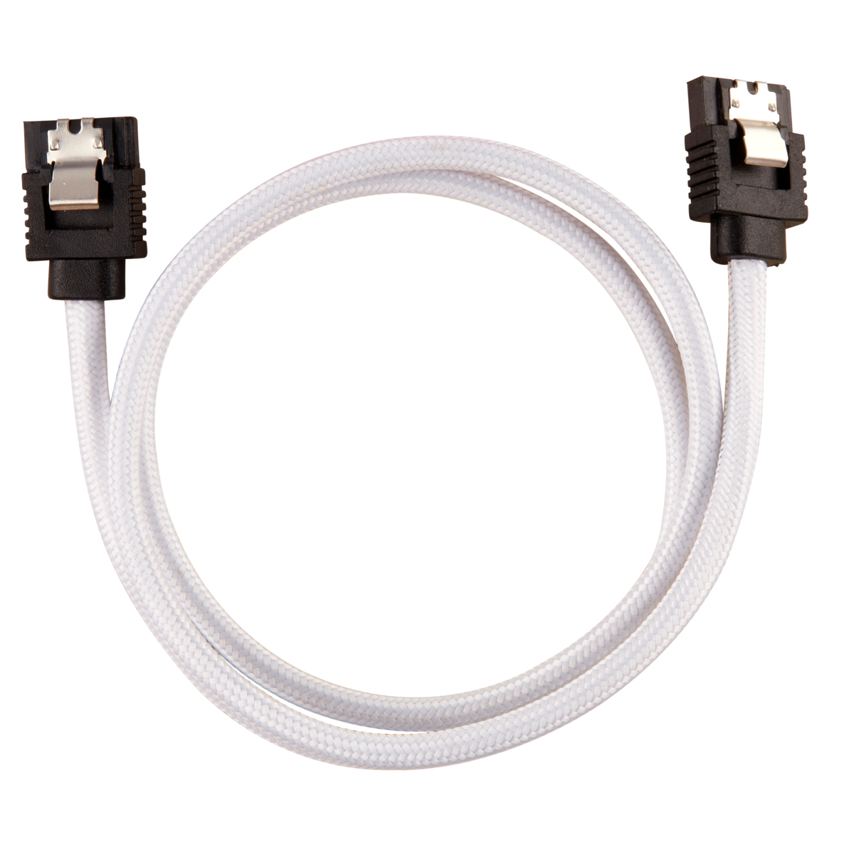 Corsair Premium Sleeved - SATA-Kabel - Serial ATA 150/300/600 - SATA (M) - Weiß, Ansicht 2