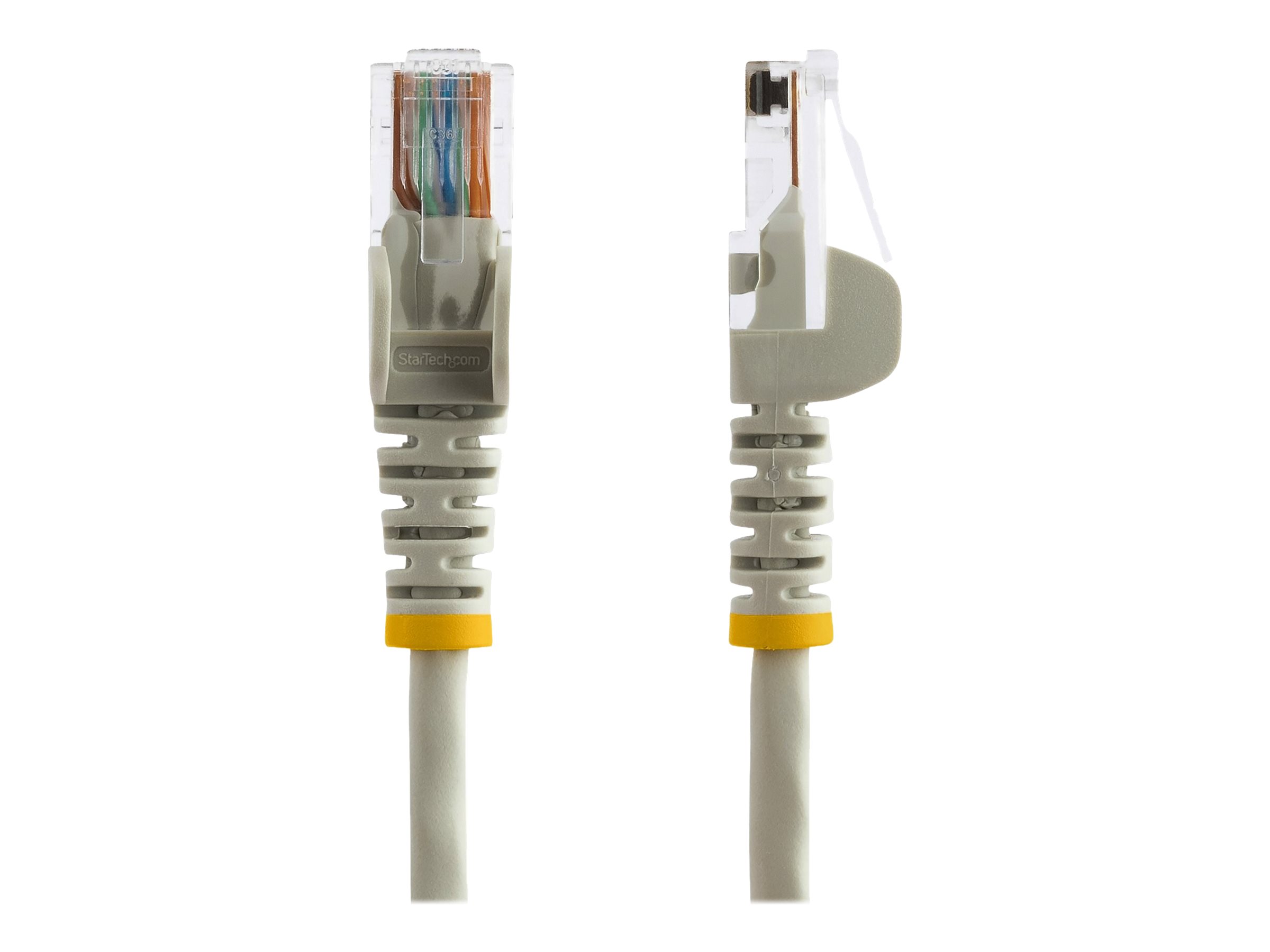 StarTech.com Cat5e Patchkabel mit Snagless RJ45 Anschluss - Netzwerkkabel 5m - Grau - Patch-Kabel - RJ-45 (M)