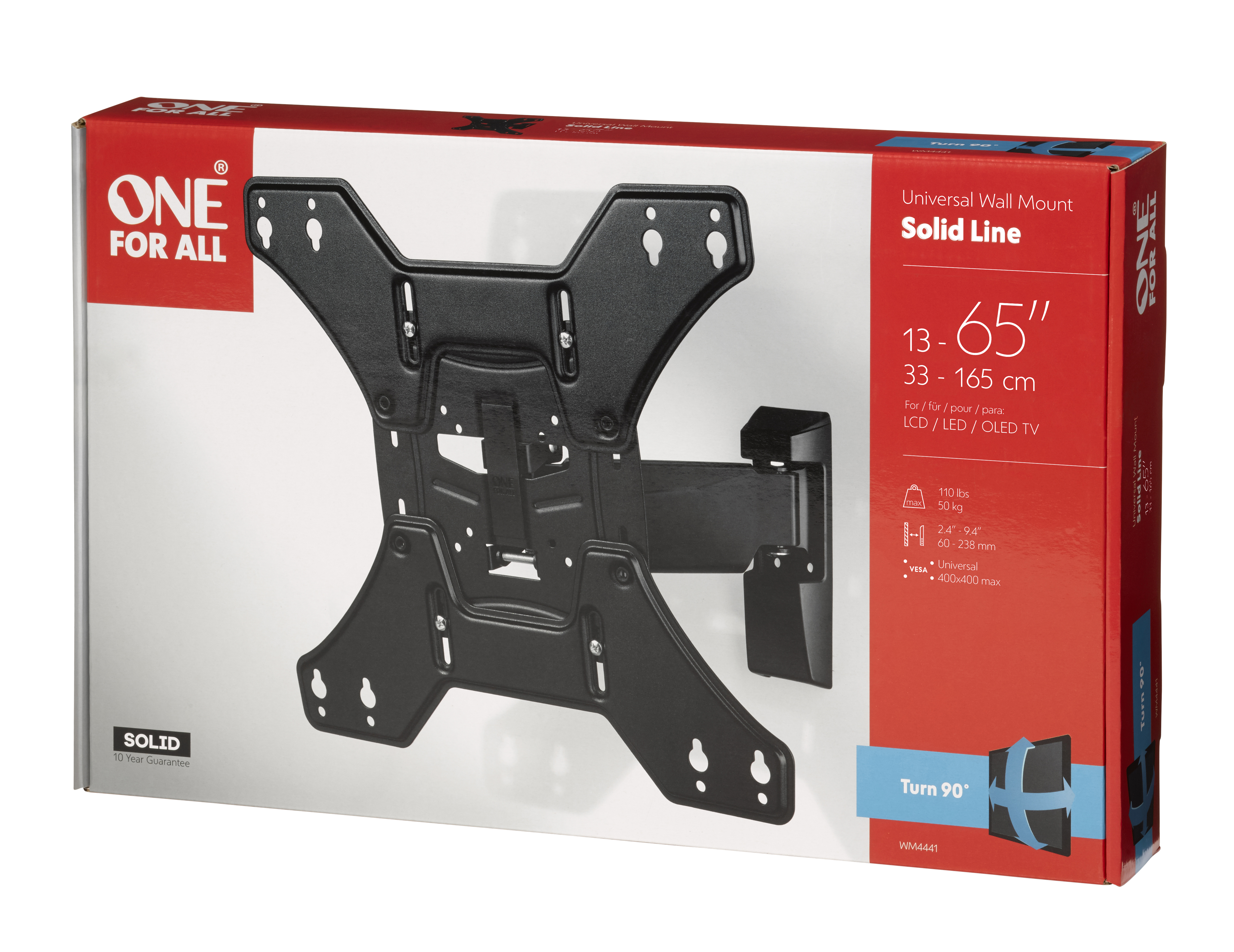 One for All SOLID WM 4441 - Klammer für TV - Bildschirmgröße: 33-152 cm (13-60), Ansicht 3