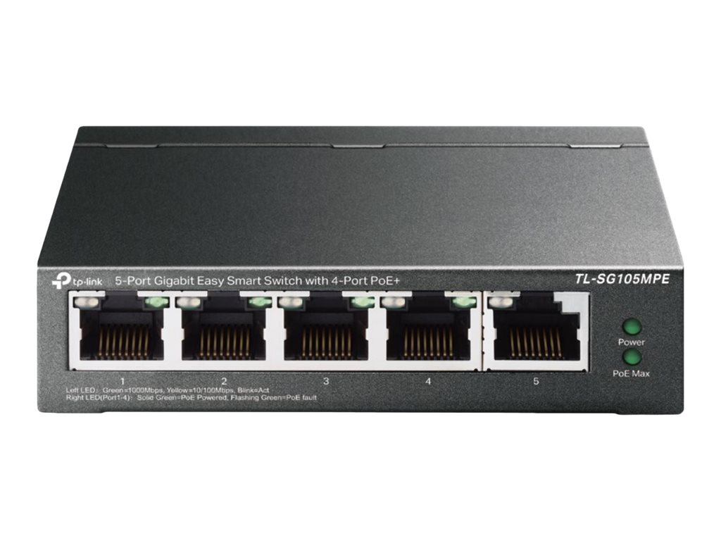 TP-Link TL-SG105MPE V1.60 - Switch - 5 x 10/100/1000 - Desktop