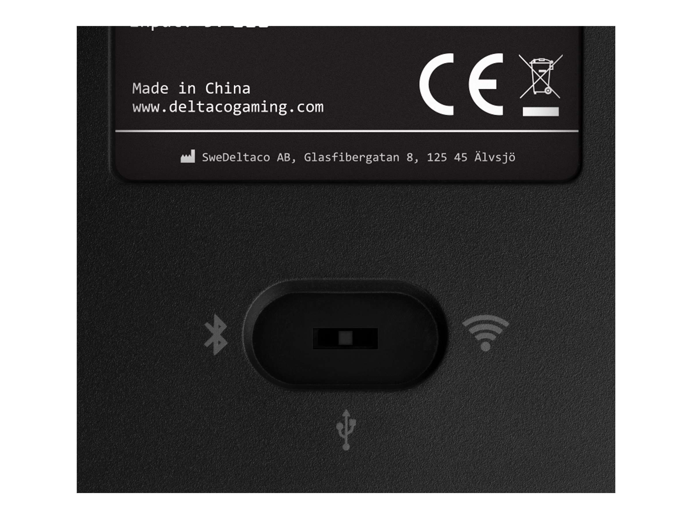 Deltaco GAM-100-DE - Verkabelt & Kabellos - Mechanischer Switch - RGB-LED - Schwarz - TL: Deutsch, QWERTZ, Ansicht 3
