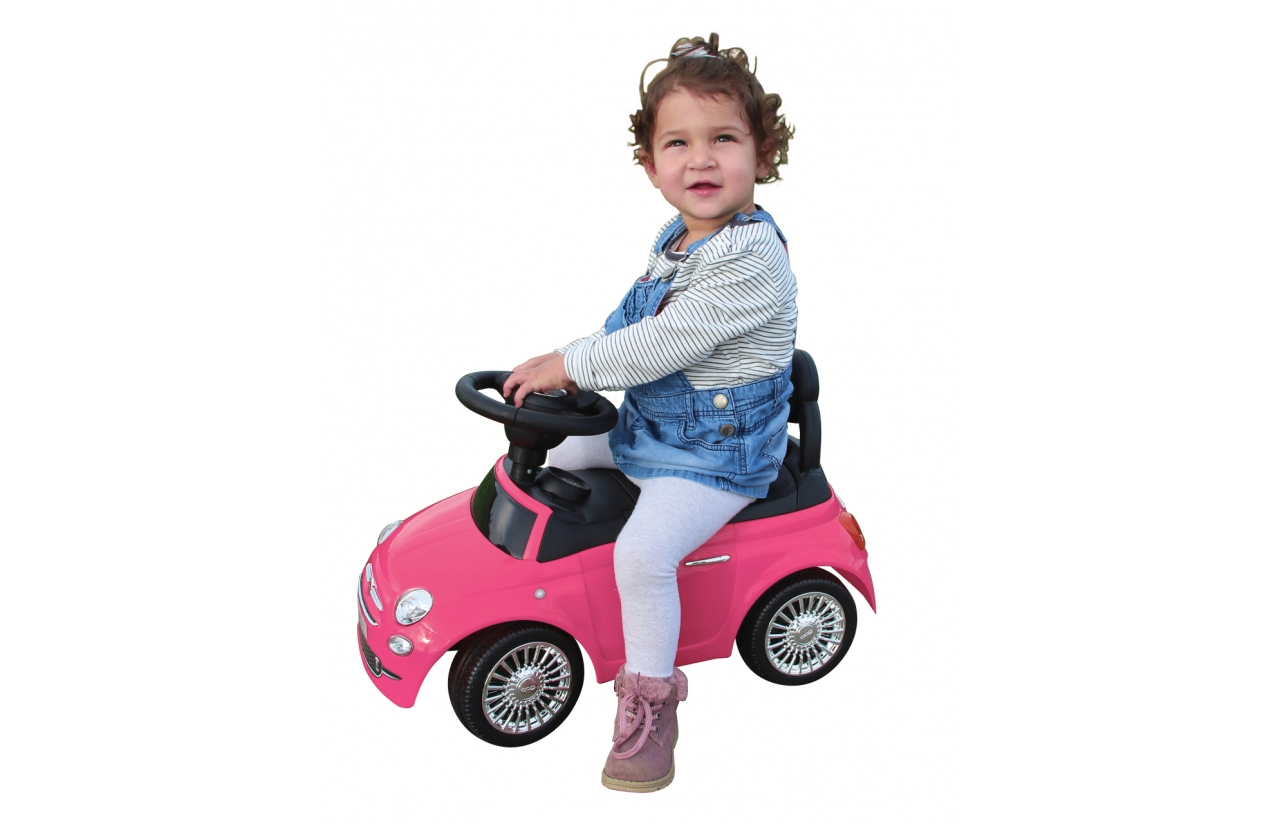 JAMARA Fiat 500 pink - 1 Jahr(e) - 4 Rad/Räder - Schwarz - Pink, Ansicht 2
