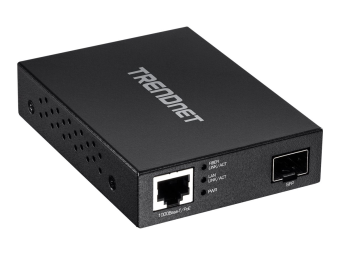 TRENDnet TFC-PGSFP - Medienkonverter - 1GbE - 1000Base-LX 1000Base-SX 1000Base-T - RJ-45  SFP (mini-GBIC)