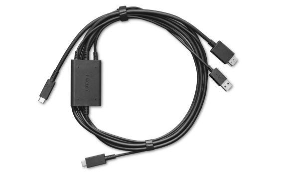 Wacom Video- / USB-Adapter - 24 pin USB-C (M), Ansicht 2
