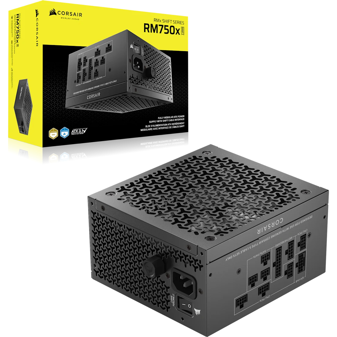 Corsair Netzteil RM750x Shift Modular ATX 3.1 - PC-/Server Netzteil - ATX, Ansicht 2