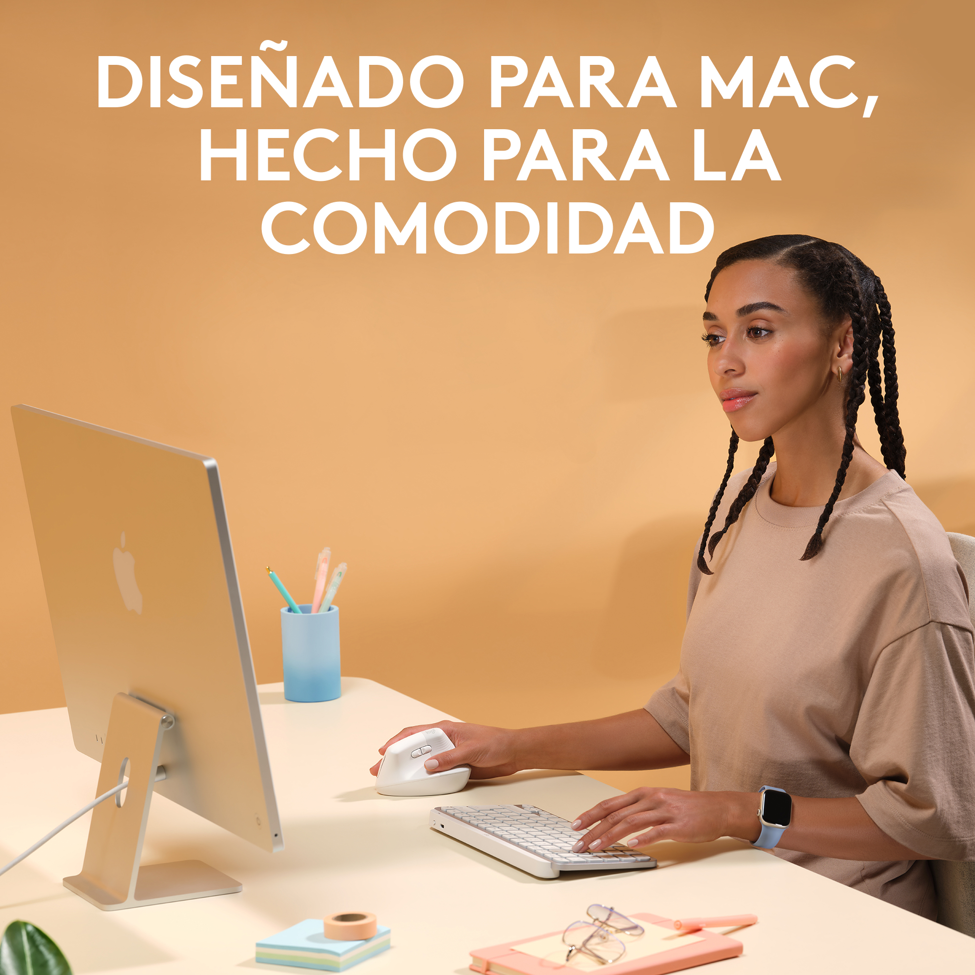 Logitech Lift for Mac - Vertikale Maus - ergonomisch, Ansicht 2