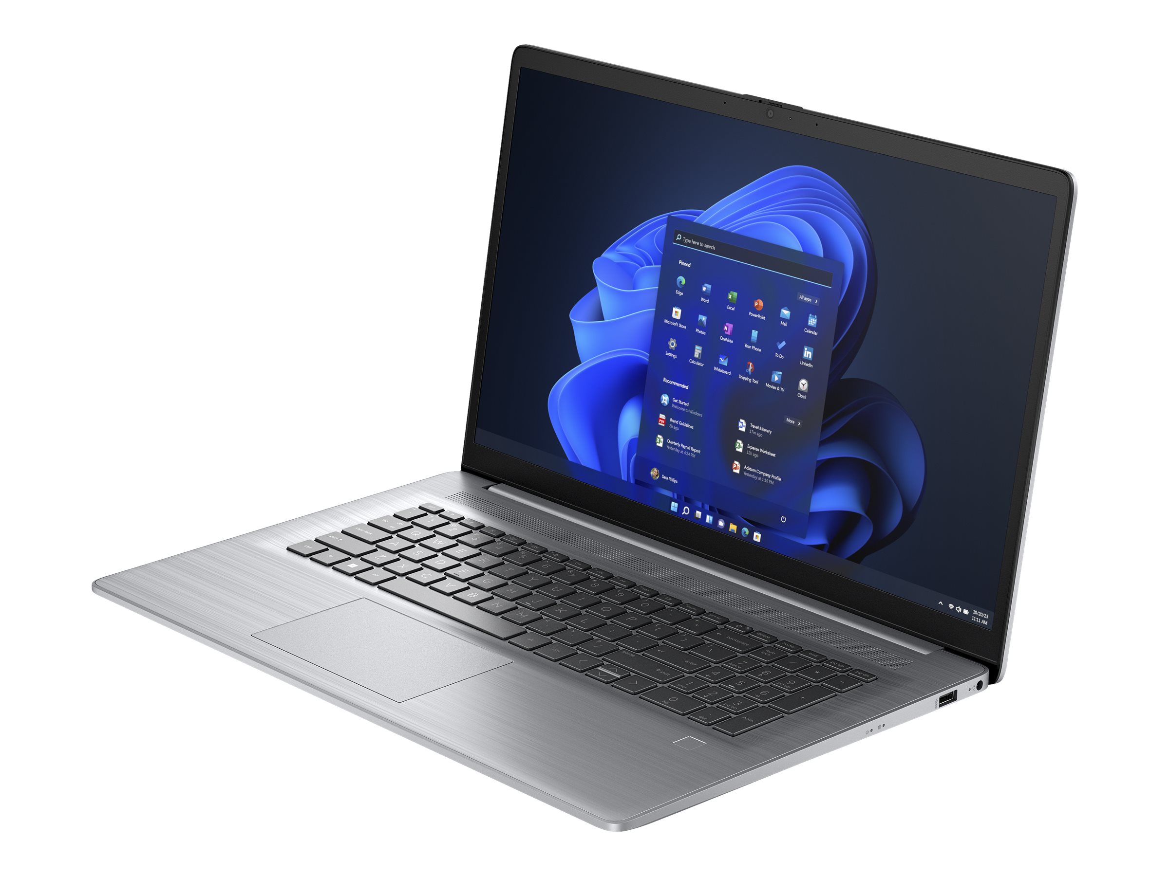 HP 470 G10 Notebook - Intel Core i5 1335U / 1.3 GHz - Win 11 Pro - Intel Iris Xe Grafikkarte - 16 GB RAM - 512 GB SSD NV