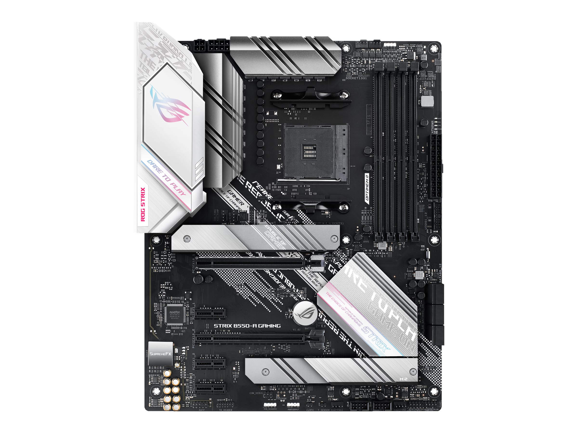 ASUS ROG STRIX B550-A GAMING - Motherboard - ATX - Socket AM4 - AMD B550 Chipsatz - USB-C Gen2, USB 3.2 Gen 1, USB 3.2 Gen 2 - 2.5 Gigabit LAN - Onboard-Grafik (CPU erforderlich)