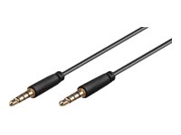 MicroConnect Audiokabel - 4-poliger Mini-Stecker männlich zu 4-poliger Mini-Stecker männlich - 0,5 m, Ansicht 2