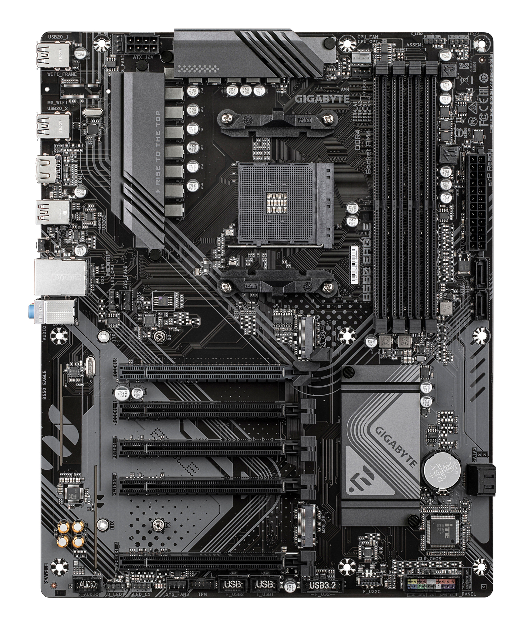 Gigabyte B550 EAGLE (B550,AM4,ATX,DDR4) - AMD Sockel AM4 (Ryzen) - ATX, Ansicht 3