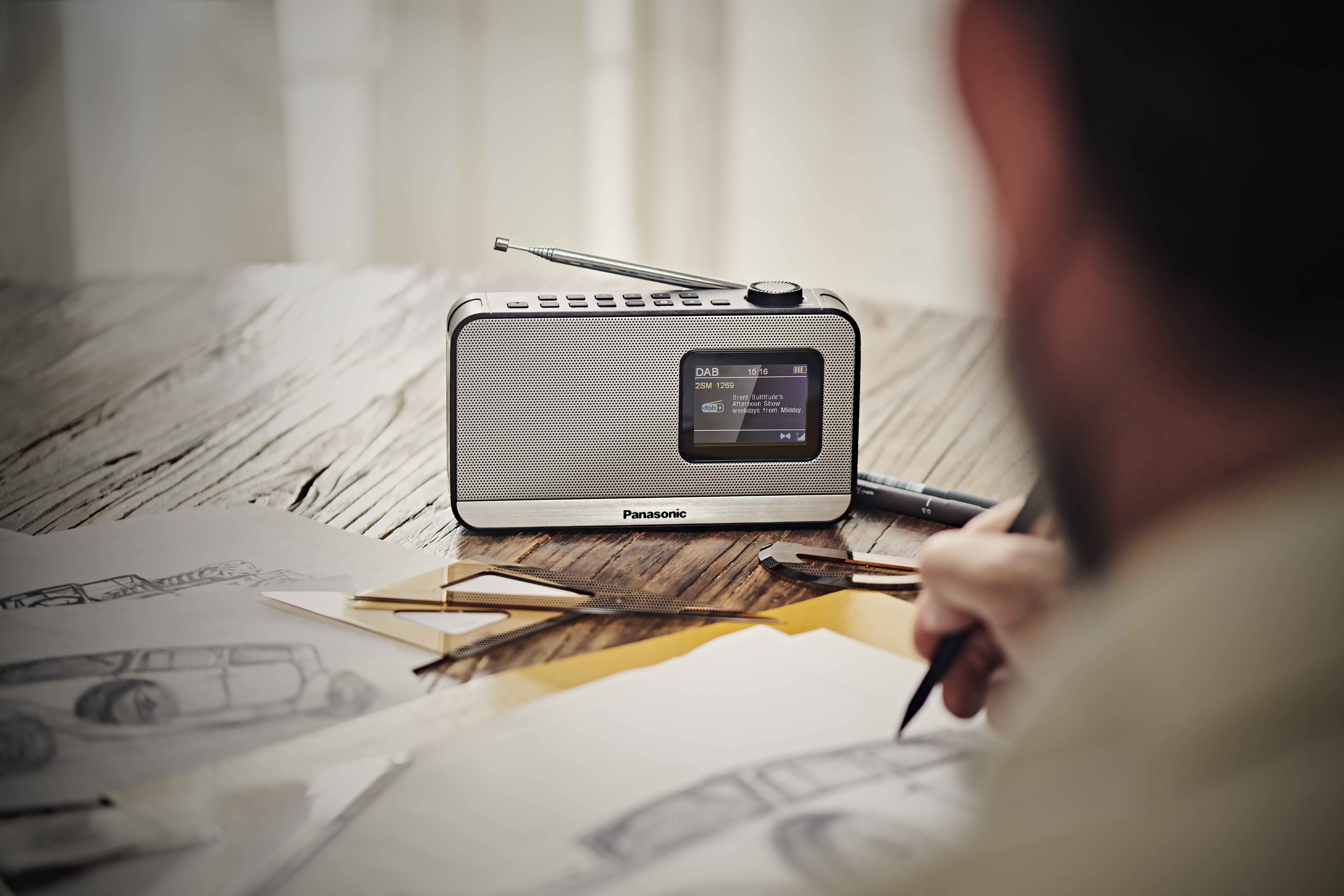 Panasonic RF-D15EG - Tragbares DAB-Radio - 3 Watt, Ansicht 2