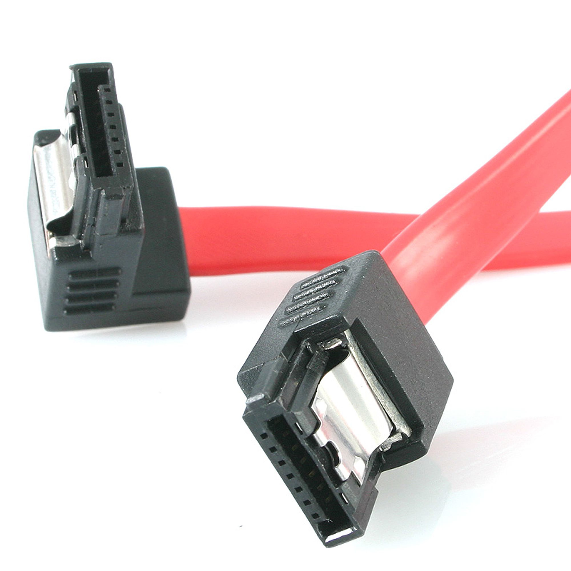 StarTech.com 18in Latching SATA to Right Angle SATA Serial ATA Cable - SATA-Kabel - Serial ATA 150/300 - SATA (W), Ansicht 2
