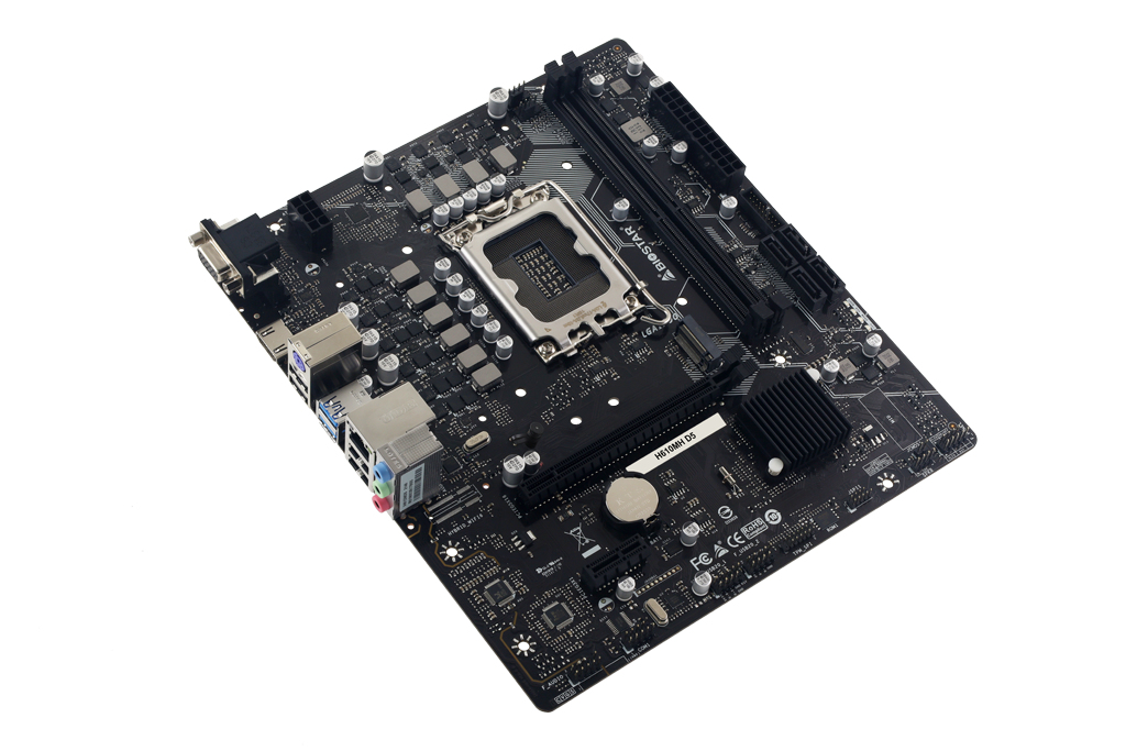 Biostar H610MH D5 - Intel - LGA 1700 - 2xDDR5 DIMM - mATX, Ansicht 2
