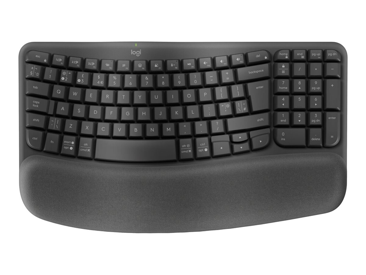 Logitech Wave Keys for Business - GRAPHITE - 2.4GHZ/BT - N/A - CENTRAL-419 - TL: Deutsch, QWERTZ, Ansicht 3