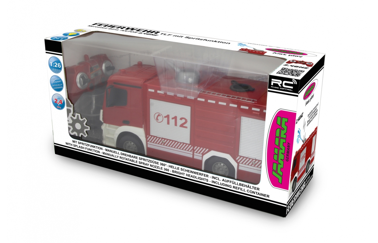JAMARA Fire fighter TLF Mercedes-Benz Antos - Feuerwehrwagen - 1:26 - 2400 mAh, Ansicht 2