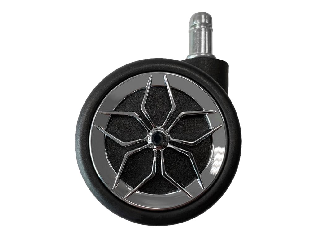 LC-Power Drift - Rollensatz - 5.934 cm - Schwarz, Chrom (Packung mit 5)