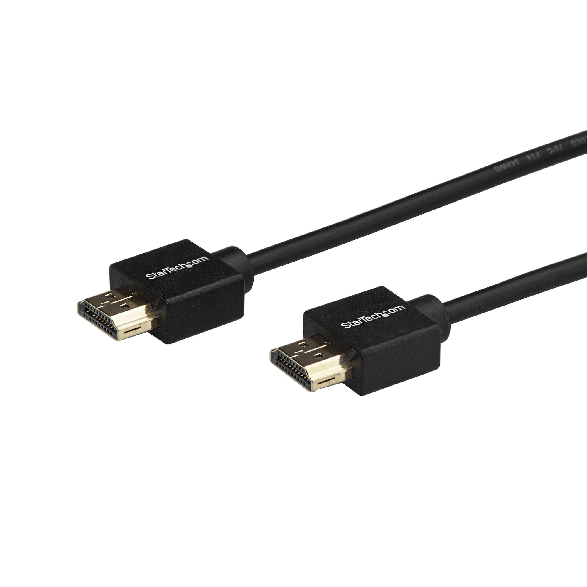 StarTech.com Premium High Speed HDMI Kabel mit Verriegelung - 4K 60Hz - 2 m, 2 m, HDMI Typ A (Standard), HDMI Typ A (Standard), 3D, Audio Return Channel (ARC), Schwarz